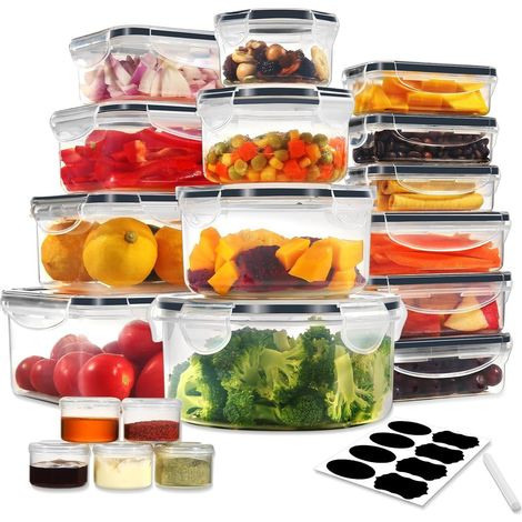 Boîte Conservation Alimentaire 38 Pièces, Sans BPA Boîte Alimentaire Set (1/5)