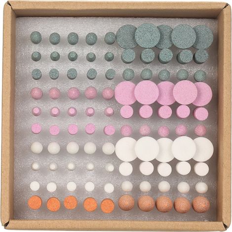 Set mit 100 Gipsbohrern (2,35 mm Schaft), Sortiment an Polierbohrern zum Schleifen von Gips, Dentallaborbedarf