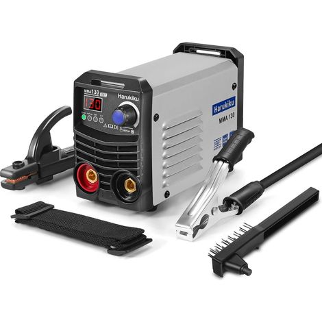 Poste à souder à l’arc MMA130 Numérique - Mini Poste a Souder Inverter,Compact et Léger avec Fonction Anti-Stick, Câbles de 3+2 m, 21,5 x 14 x 8,5 cm, pour Bricoleurs et DIY (1/5)