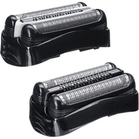 Tête De Rasoir - Compatible Braun Série 3 - 21B 32B - Pour Rasoirs Électriques 301S 310S 320S - 2 Pièces