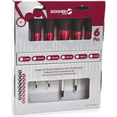 Schraubendreher-Set aus Karton, 6-teilig, Torx, Profi  DOGHER 340-001