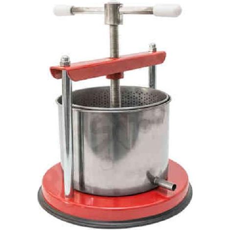 Torchio/Torchietto in Acciaio Inox – Grande 32x34x47 cm, 5,5 L – Rosso