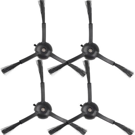 4 Pièces Brosses Latérales pour Roborock Q5 Max+ S8 MaxV Ultra Q5 Pro Q8 Max+ Qrevo Master Q5 Pro+ Q7 Max Q7 Max+ S7 MaxV Ultra S8 MaxV Ultra Accessoires de Remplacement pour Aspirateurs Robots (1/5)