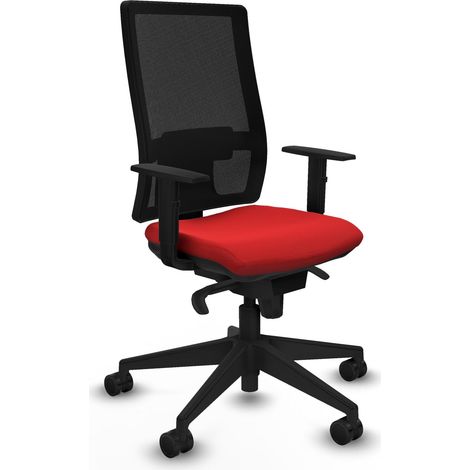 Sedia ergonomica piqueras y crespo Horna nero pelle sintetica
