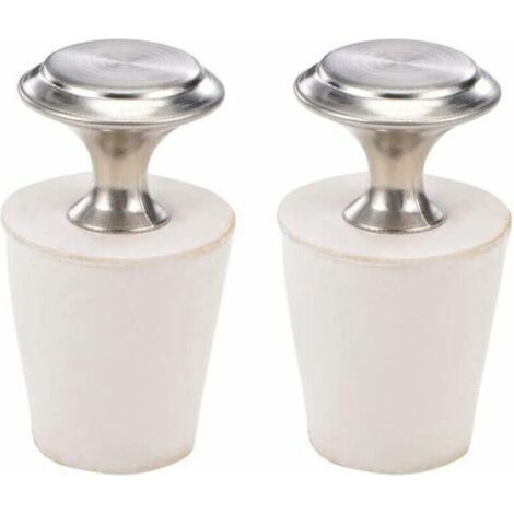 Bouchons d’hivernage pour piscine – Lot de 2 bouchons en caoutchouc souple, diamètre 21–24 mm, étanchéité optimale pour canalisations