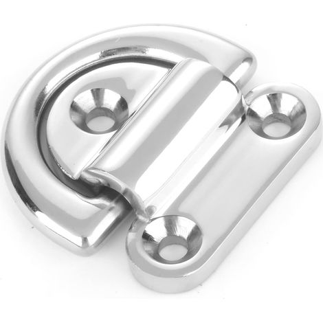 2pcs 6mm Quincaillerie Acier Attachez Le Pont d'ancrage Ancre à Anneau en D en Acier Inoxydable Œillet Pliant pour Rail Marin SUS316 (1/4)