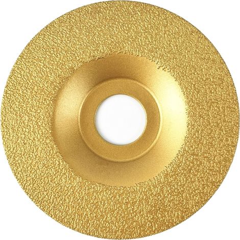 Disque de meulage diamant brasé meule sur granit marbre céramique carrelage porcelaine pierre naturelle Métal Verre maçonnerie pour arbre sec de 22,23 mm connecté à la meuleuse d'angle (Moyen) (1/5)