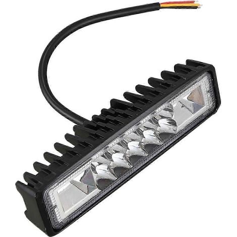 Barre lumineuse LED stroboscopique 48 W à clignotement rouge, blanc et bleu, compatible avec quads, SUV, motos, remorques et voitures tout-terrain. (1/5)