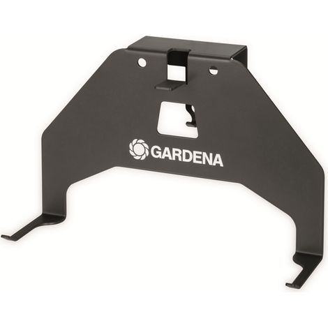 Gardena Mähroboter Wandhalterung in grau - für SILENO Modelle - Metall Halterung für Rasenmäher Roboter - Wandhaken Befestigungshaken Wand Halter zum Anschrauben (1/5)