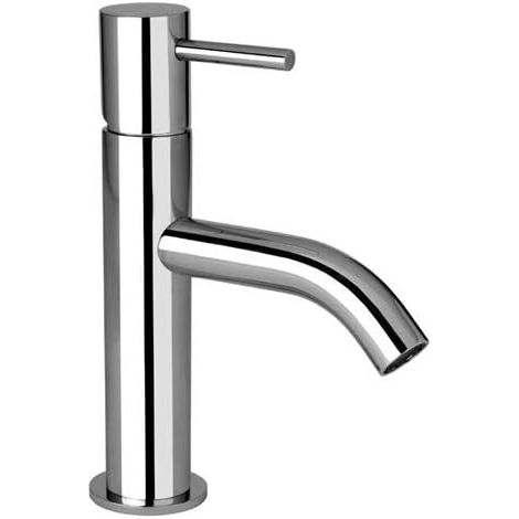 GRIFO MONOMANDO CILINDRICO SERIE DUBAI PARA LAVABO CAÑO CURVO (1/2)