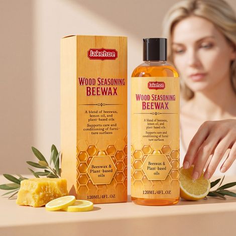 Möbelpolitur mit Bienenwachs – Premium-Bienenwachsformel, Mehrzweckpolitur für Holzmöbel und -böden – 120 ml -- DE (1/5)
