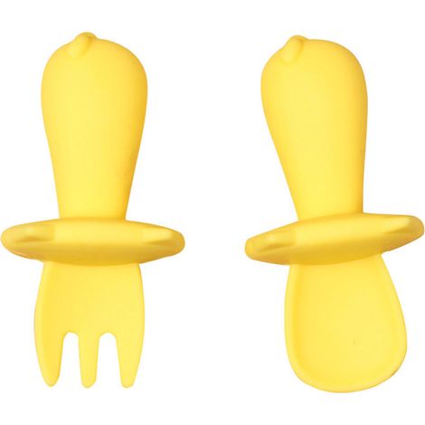 Cuillère Enfant - Cuillère Bébé En Silicone Souple Et Sans BPA - Pour Sevrage Et Autoalimentation - Convient À Partir De 6 Mois - Lot De 2 (1/5)