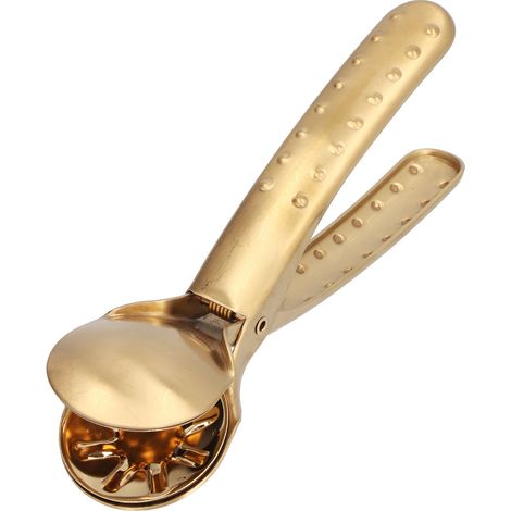 Casse-noix en acier inoxydable, pince à châtaignes, ouvre-noix multifonctionnel en métal pour la cuisine, couleur or (1/5)