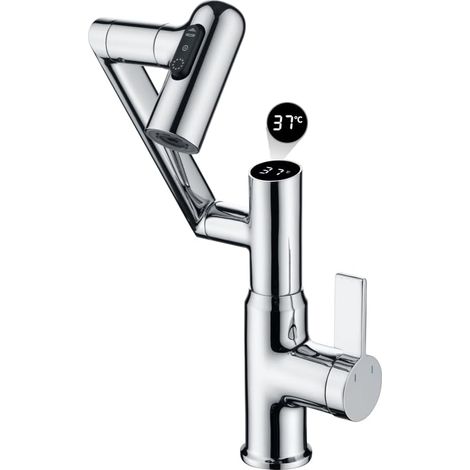 Grifo de baño inteligente con control de temperatura, grifo de baño monomando, grifo de cocina (galvanizado) (1/5)