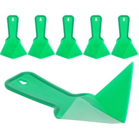 Lot de 6 Outils de Grattage en Plastique Pvc pour Coins Intérieur et Extérieur, Truelle à Carrelage Ergonomique pour Lissage, pour Bricolage et Plâtrage (1/5)