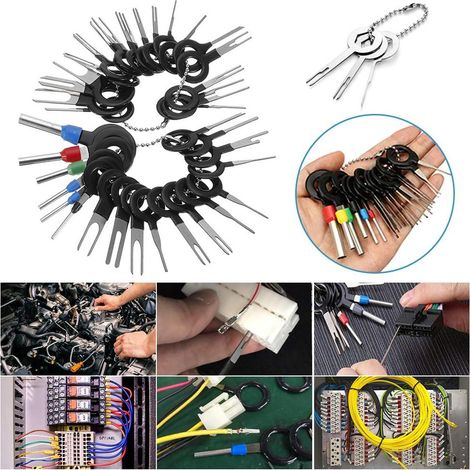 Kit d'outils de retrait de cosses (60 pièces), extracteur de cosses à sertir pour câblage électrique automobile. (1/5)