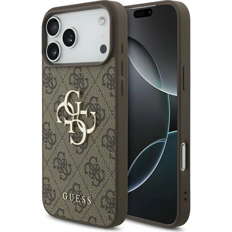 Custodia Guess 4G con logo grande per iPhone 17 Pro Max - Marrone (1/5)
