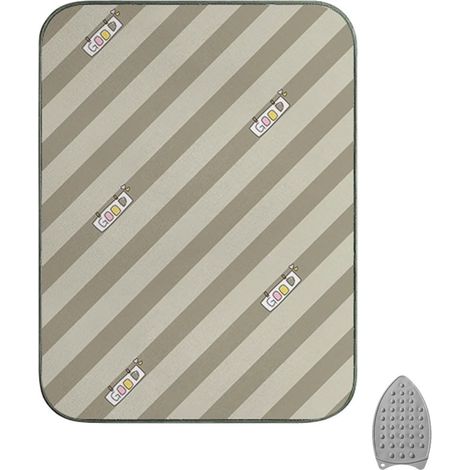 Tapis de repassage lot de 1 en coton 40 x 70 cm résistant à la chaleur portable et compact pour fer à vapeur table et protection des vêtements (1/4)