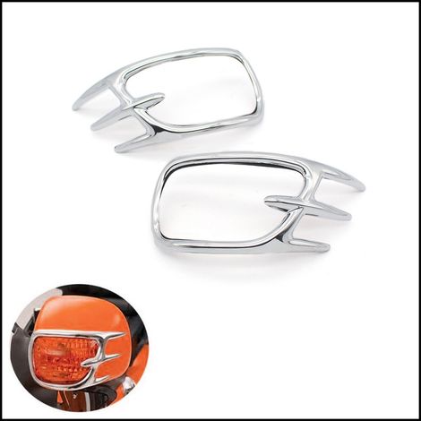 Suitable for Honda Gold Wing GL1800, modified mirror indicator decorative cover, Ghost Claw model, electroplated from 2001 to 2017.