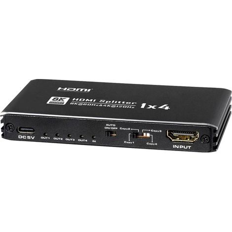 My Wall 8K HDMI Splitter 1 in 4 out Distributore, splitter HDMI (1/4)