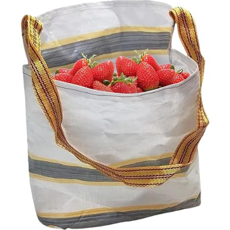 Sac de cueillette de fruits, sac de récolte de fruits étanche avec bandoulière – Tablier de récolte portable pour jardin, verger, ferme, champignons, baies, chasse, activités de plein air