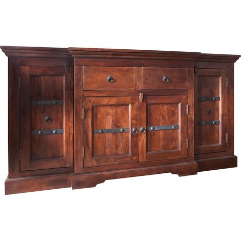 credenza in legno di Acacia 160x45x85 nougat laccato OXFORD 902