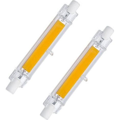 R7S COB tube de lumière d'inondation 13W lampe à double extrémité lampe Angle de faisceau 360°, 2pcs (1/4)