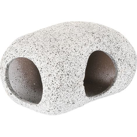Cave Aquarium - Décor en Céramique pour Poissons Rouges et Betta - Abri Naturel avec Motif Granit - 1 Pièce (1/5)