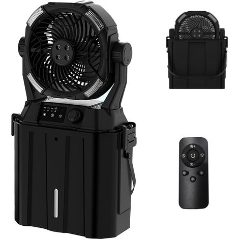 Ventilateur de chapeau solaire portable, clip solide pour casquette, ventilation silencieuse pour randonnée camping, plastique durable (1/4)
