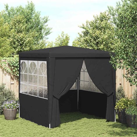 vidaXL Carpa profesional para fiestas con paredes gris 90 g/m² 2x2 m (1/2)