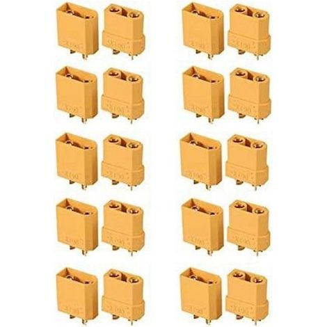10 Paar XT90/XT90H-Akkustecker, Bananenstecker-Set für LiPo-Akkus (1/5)