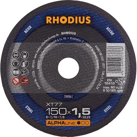 Disco de corte XT77 150 x 1,5mm Rhodius (1/3)