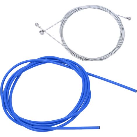 Câble et Gaine de Frein Vélo BOLANY - Kit de Transmission Bleu 5mm Haute Résistance (1/5)
