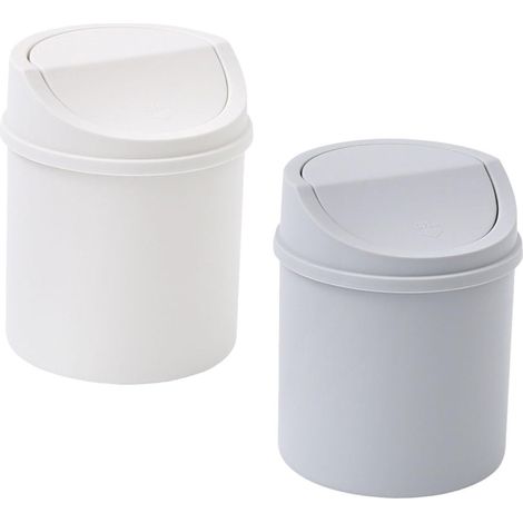 de 2 poubelles réutilisables en plastique avec couvercles (1/5)