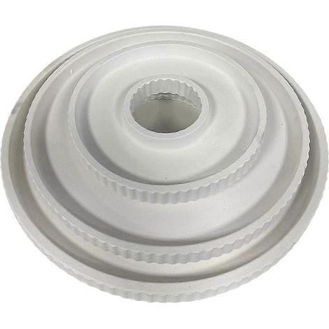 Moule en silicone à motifs à rayures, moule rond décoratif pour béton, en silicone. (1/5)