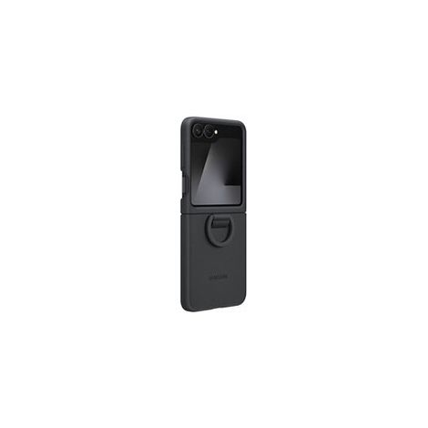 Coque et étui téléphone mobile Samsung en silicone avec anneau selfie Noir pour Galaxy Z Flip 6 et 7