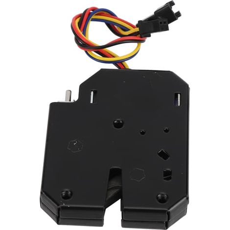 Serrure électrique à solénoïde 12 V 2 A pour armoire électrique, en acier noir, pour boîtier de commande (1/5)