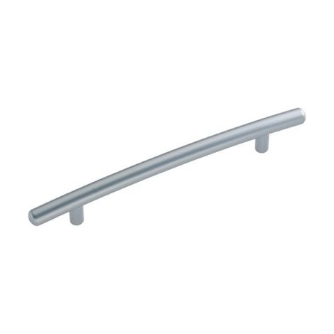 Ouvre&Déco – Poignée de meuble plastique nickelé mat 160 mm – Largeur 236 mm – Hauteur 13 mm – Épaisseur 34 mm – Modèle LINEA