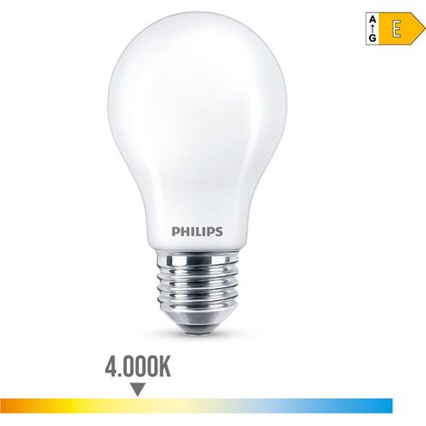 PHILIPS Lampadina LED E27 standard 8,5W 1.055lm 4000K Luce naturale 6x10,4cm