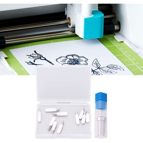Lot de 10 lames à grain moyen-grossier 45° JOY + porte-lame pour machines de la série CRICUT JOY (1/5)