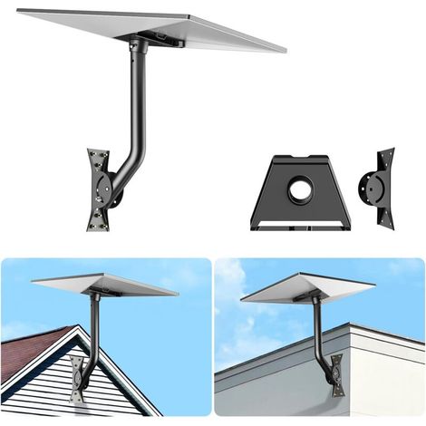 Starlink Gen 3 Mount, kit de montage Starlink réglable à 360° avec adaptateur de tuyau, support mural Starlink compatible avec V3 Starlink Standard Dish, angle Starlink Roof/Wall Mount Comprend (1/5)