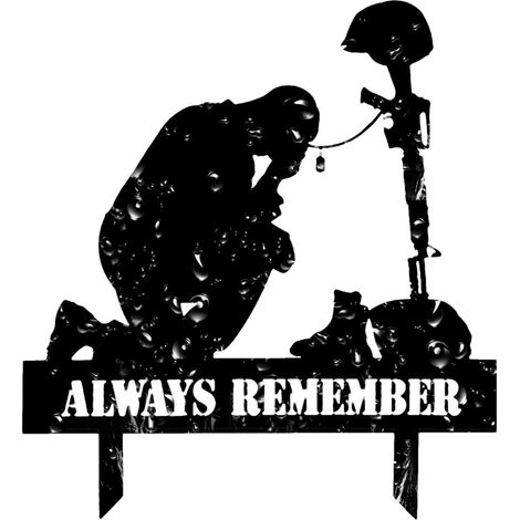 des knienden Soldaten Garten kniend Soldat Dekor