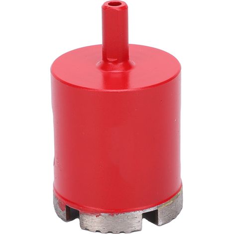 Trépan diamanté rouge à denture ondulée pour marbre et béton, manche droit, ouvre-trou 50mm (1/5)