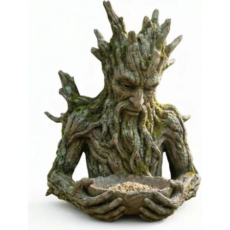 Irovami Mangeoire à oiseaux Bigfoot suspendue pour l'extérieur, pack pour jardin, mangeoire Tree Man C (1/5)