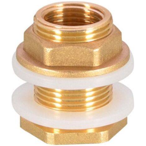 4 Pièces G1/2 Laiton Réservoir d'eau Tuyau d'eau Raccord Adaptateur Robinet Douille de Seau à Pluie Douille de Réservoir en Laiton pour Robinet Seau de Pluie Réservoir d'eau (1/4)