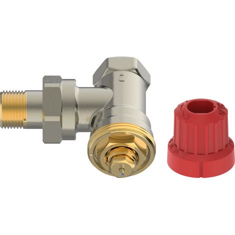 Danfoss M30 Ventilgehäuse MIO 10 M30x1,5, R 3/8", Eckausführung, matt vernickelt