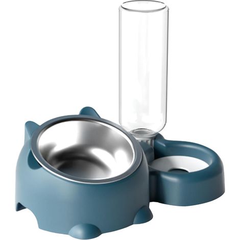Cat bowl set, cat food and water dish 16 degree tilt pet bowl (1/5)