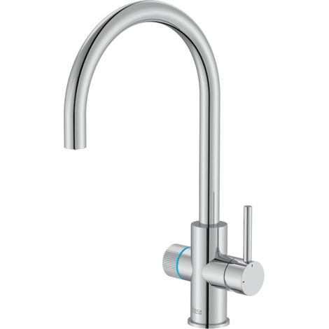 Robinet cuisine bec standard ROCA Aquafy chromé avec cartouche filtre à eau (1/5)