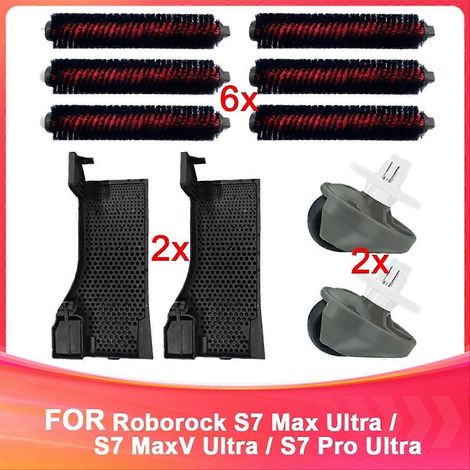Brosse de nettoyage pour filtre de réservoir Roborock, roue avant pivotante (1/5)