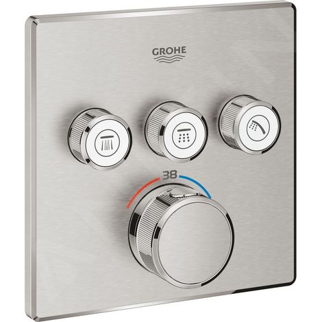 Thermostat Grohe Grohtherm SmartControl avec trois vannes (1/9)